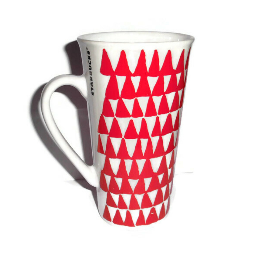 Starbucks Christmas Mug Red Trees 2016 Holiday